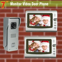 7 Inch Video Door Phone Intercom Aluminum Alloy camera Visual Intercom Doorbell Video Intercom Doorphone Door Bell System