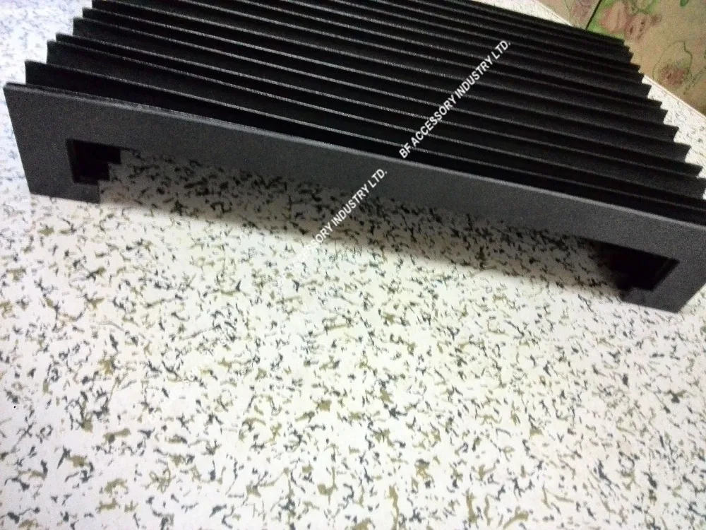 cnc machine accordion telescopic bellows cover Lmax 400mm,width 320mm,height 55