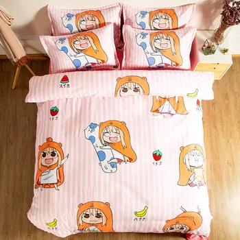 

LLANCL Young Jump Comics Printed Quilt/Duvet/Comforter cover Adult Bedroom 3pcs Polyester Fiber Christmas Gift Japan anime Girl