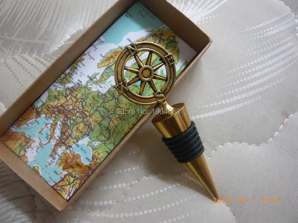 

wedding party favor gift for guest - "Our Adventure Begins" Bottle Stopper party souvenir Tableware Dinnerware Sets 1 piece
