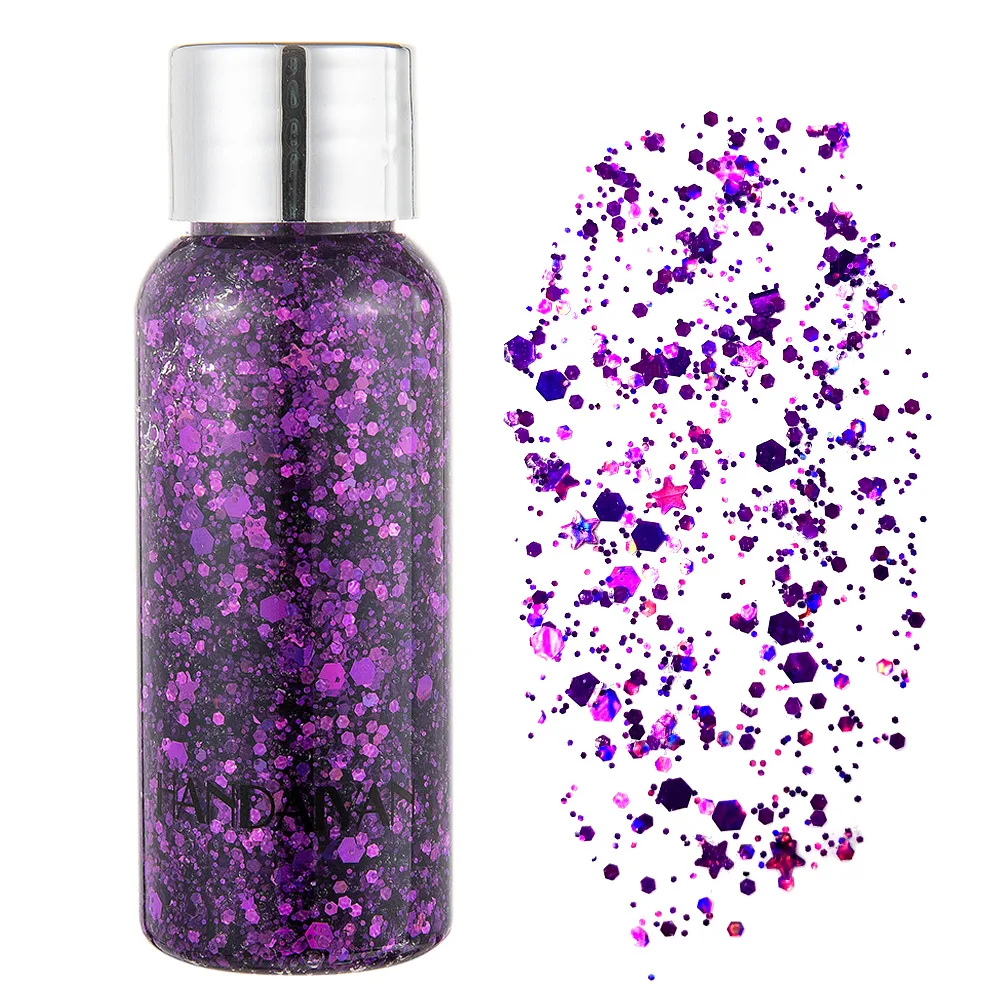 PROD 33040429983 Newest HANDAIYAN Face & Body glitter powder gel
cosmetics rich laser colors cute bottle packing 120pcs/lot DHL Free