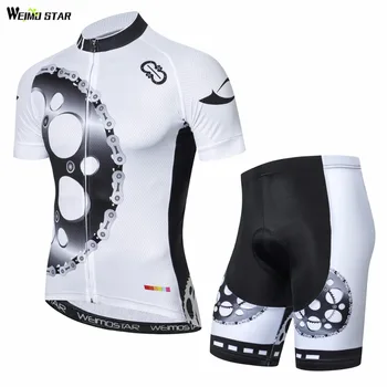 

WEIMOSTAR Men Summer gear Clothing Cycling Jersey Sets ropa ciclismo Bike team short sleeve outdoor racing Sport clothes
