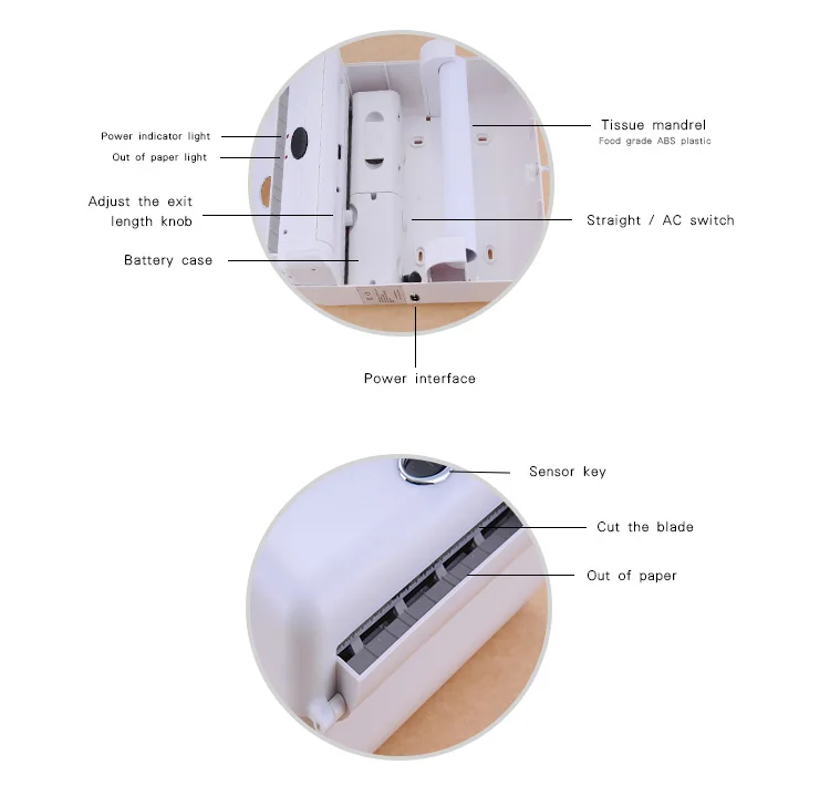 X-3322W автоматический диспенсер для бумаги настенный Бесконтактный сенсор бумажный держатель ABS пластик Туалет домашний отель больница бумажная коробка