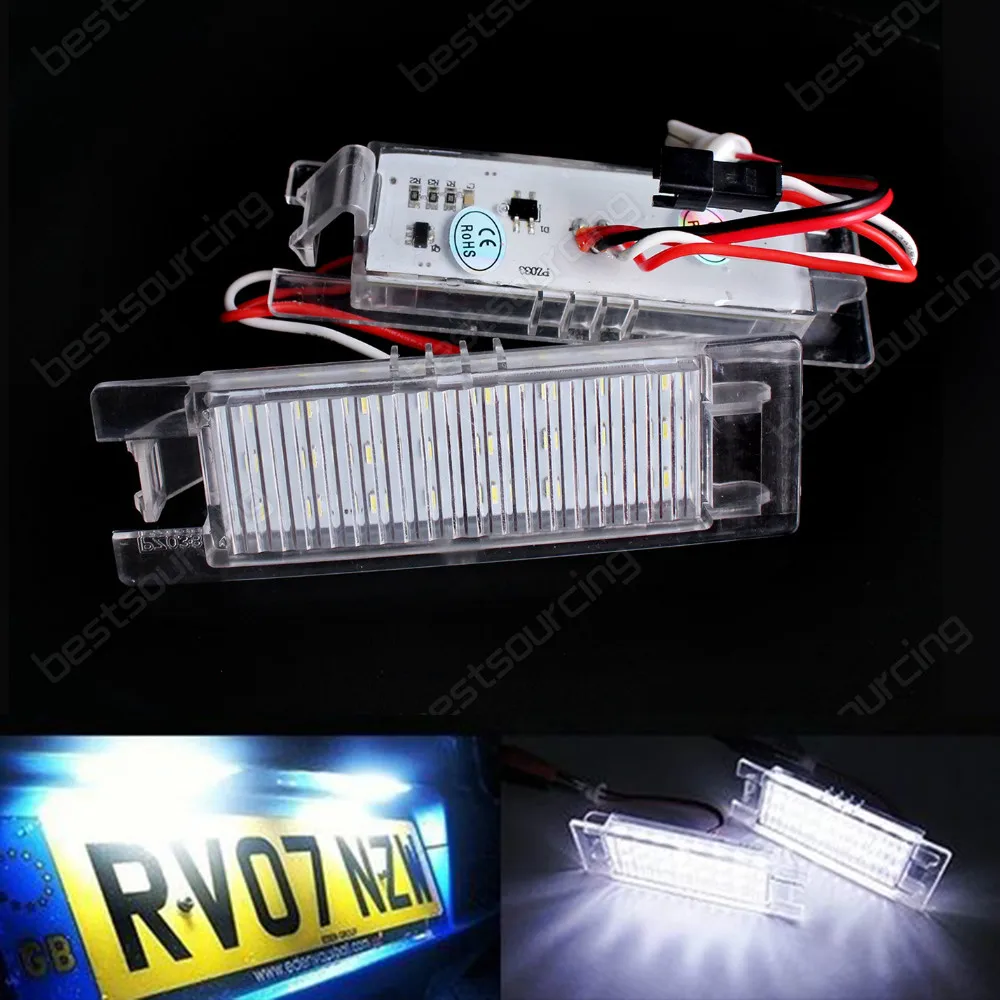 LED Licence Number Plate Light Vauxhall Opel Adam Astra H J Corsa
