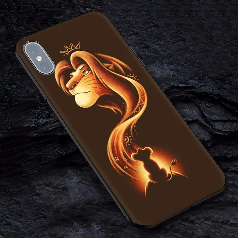 Чехол le roi lion для iphone 7 plus мягкий чехол из ТПУ телефона 6 6s X XR XS MAX Lion King nala simba timon