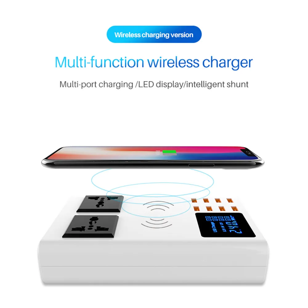

Fast Wireless Charger Qi Smart Quick Charge For iPhone X XR XS 8/Galaxy S9 S8 S10 Plus Note 9/Huawei Mate 20pro Wireless Charger