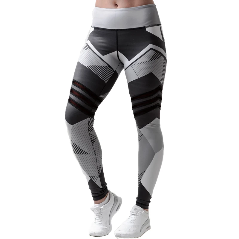 Digital Print Legging Slim High Waist Elastic Quick Dry