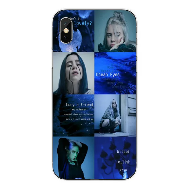 Прекрасный Billie Eilish Khalid Жесткий pc Пластиковый чехол для телефона чехол для iPhone 6 6S 7 8 Plus 5 5S SE X XS MAX XR силиконовый чехол - Цвет: Hard PC Billieeilish