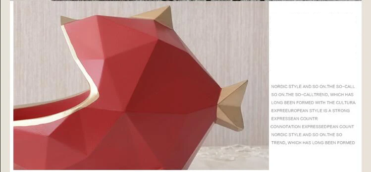 Скандинавский 3D геометрический Многоцелевой большой рот рыба Ключ коробка для хранения смолы ремесло Домашний мусор сухофрукты тарелка животное орнамент Декор