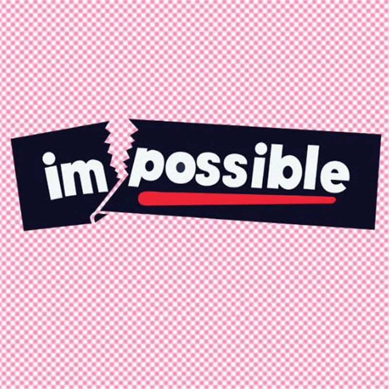 

Sweet Street Icon Women Men Clothes 24CM impossible Iron on transfer Printing Patches for clothing T-shirt Patch DIY Stickers
