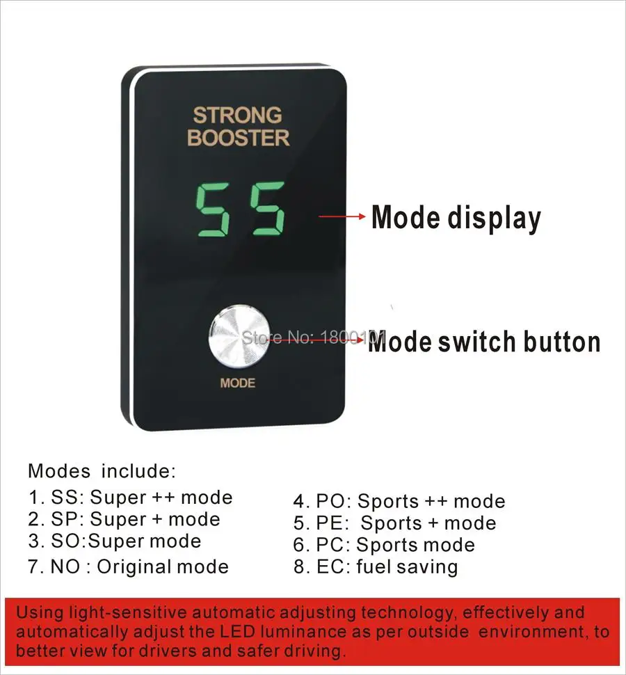 

Mini 8mode 2017 pedal Throttle controller solve car delay problem for Ford Transit Ha/ma Happin CHERY Cowin 5 VITA V2 Junpai D60