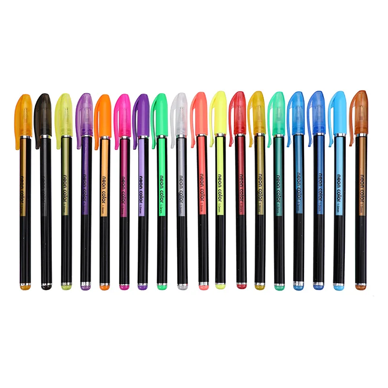 

12.18.24.36.48pcs Gel Pens set Color gel pens Glitter Metallic pens Good gift For Coloring Kids Sketching Painting Drawing 04102