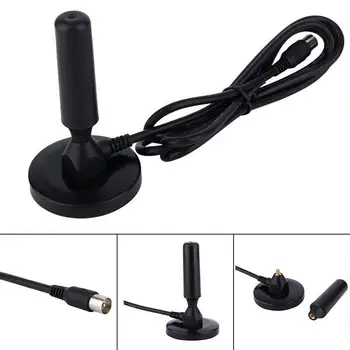 

DVB-T Digital Freeview Indoor TV Antenna Aerial Ariel with Magnetic Base TV Coaxial Male connector HDTV Signal Amplifier r20