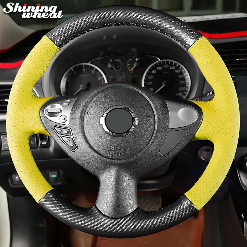 Чехол рулевого колеса из искусственной кожи для Infiniti FX 35 FX37 FX50 Nissan Juke Maxima 2009-2014 Sentra