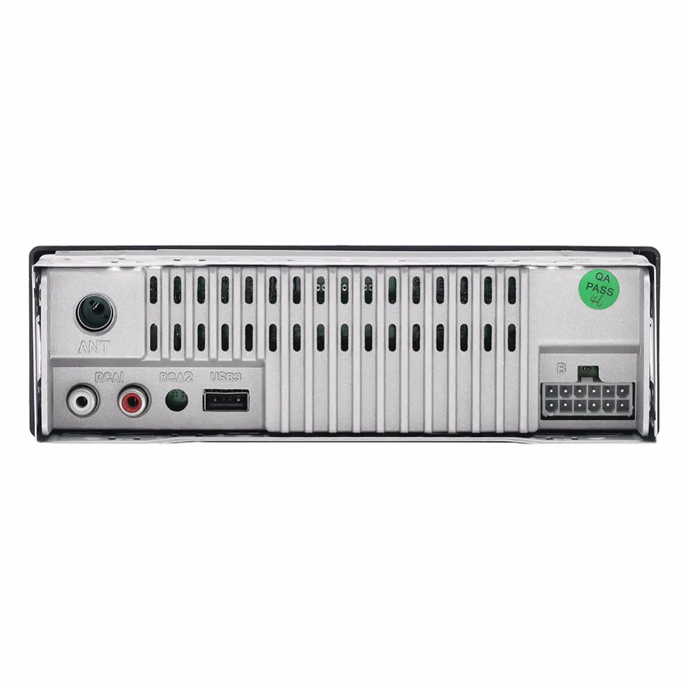 Автомобильный стереоприемник NoEnName_Null светодиодный FM/USB/AUX 12 В 1 Din Aux вход приемник