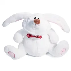 Пасхальный кролик Прекрасный Танцы качая головой пение белый кролик очаровательны Детский подарок милые большие уши кролика
