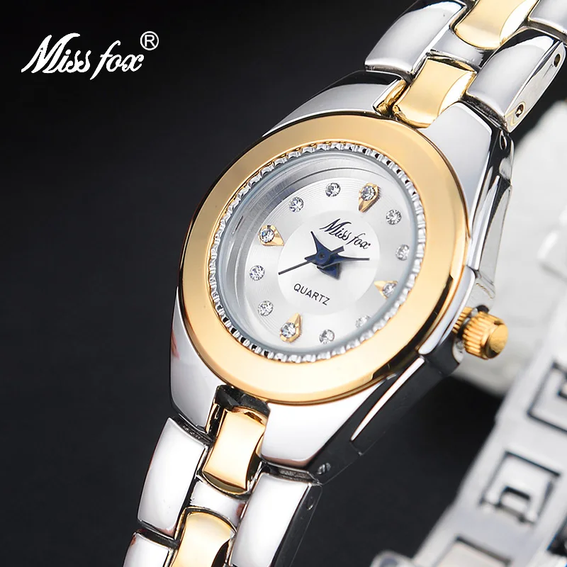 

Miss Fox Minimalist Fashion Womens Quartz Watch Stainless Steel Wristwatch Luxury Ladies Waterproof Watches Casual Female Femme