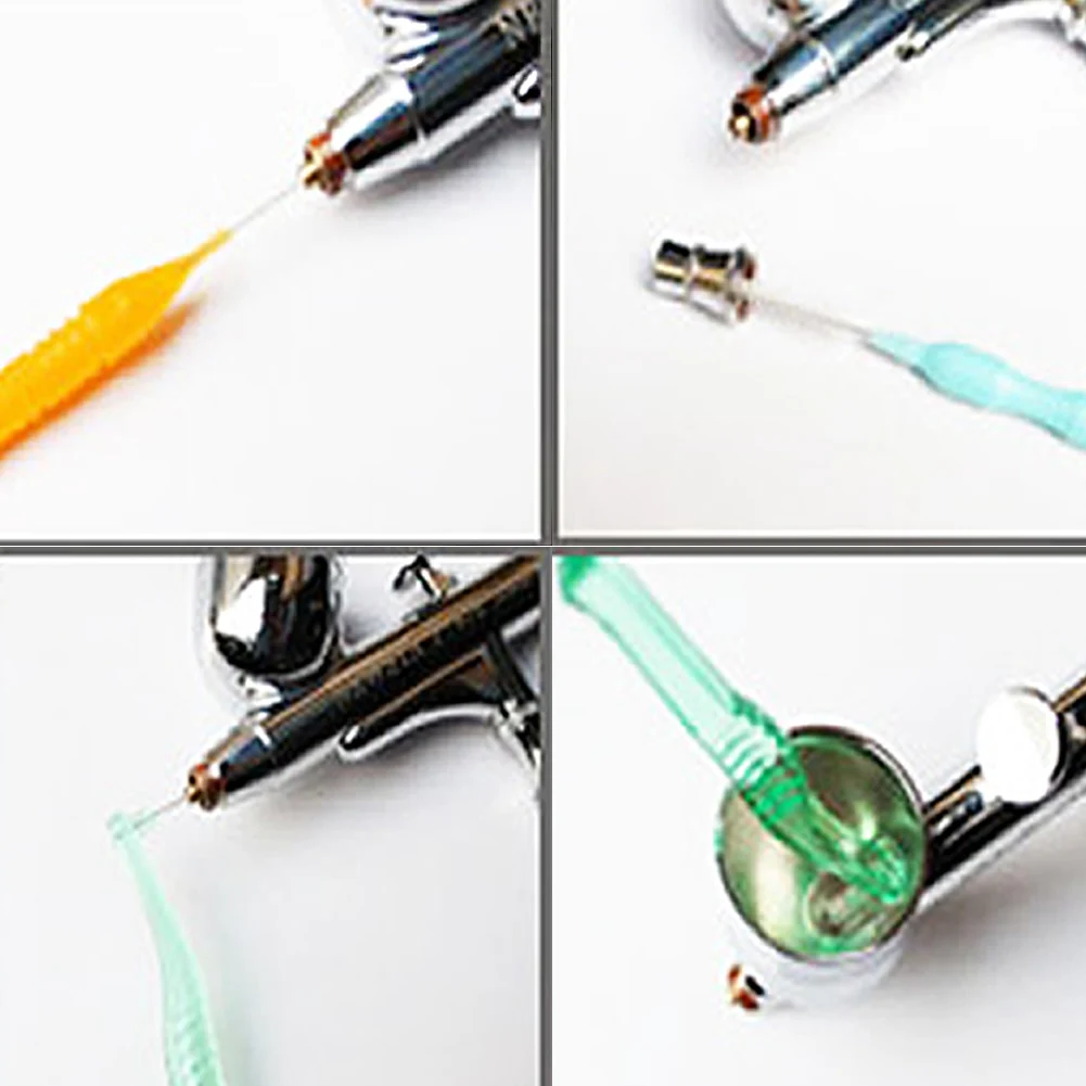 

Better 3 Pcs/set Mini Tattoo Airbrush Spray Gun Tip Cleaning Brushes Set Kit Supplies