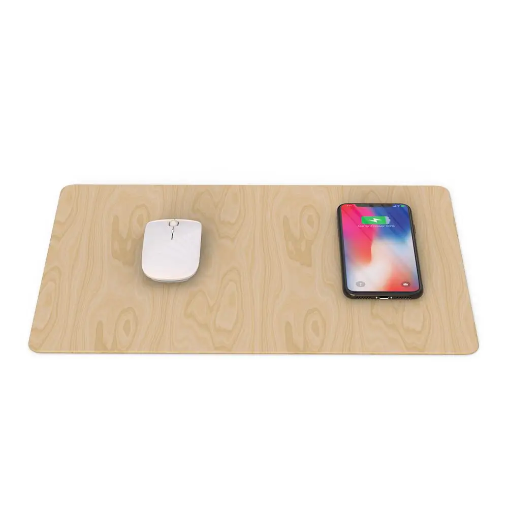 Wood JAKCOM MC2 Wireless Mouse Pad Charger Charging Mouse Pad Mat For Iphone 8 Xs Max XR X Samsung S8 S9 S7 S6 Edge Note 8 Note 5 - Цвет: Wood