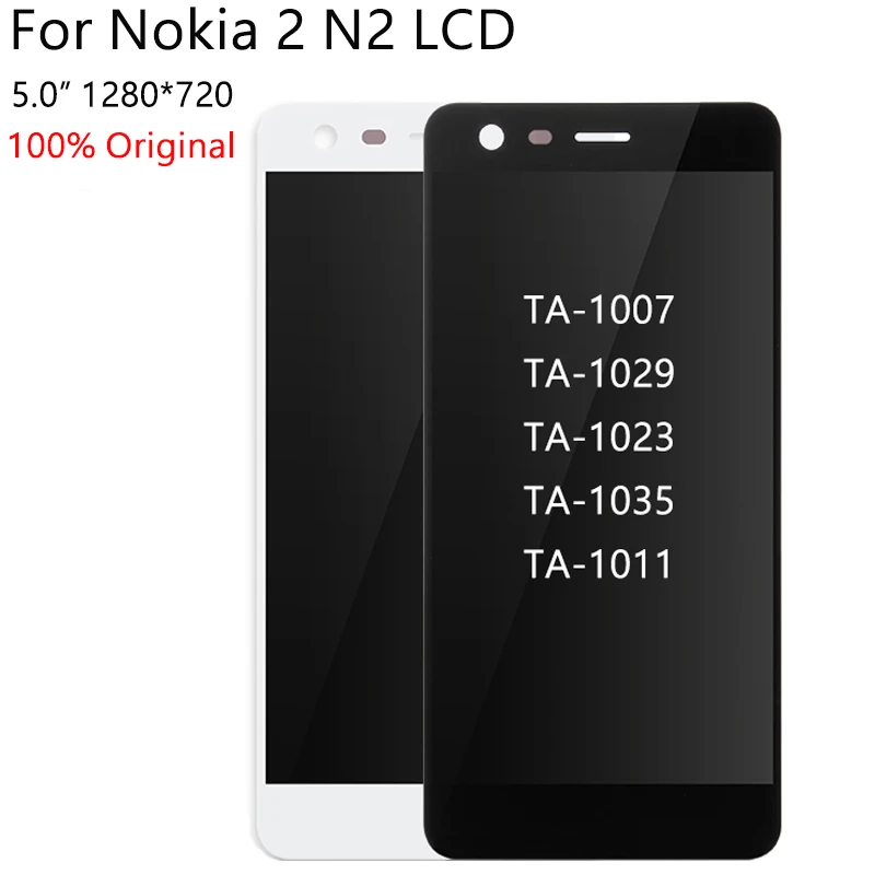 Для Nokia 2 N2 TA-1007 TA-1029 TA-1023 TA-1035 TA-1011 ЖК-дисплей кодирующий преобразователь сенсорного экрана в сборе Замена