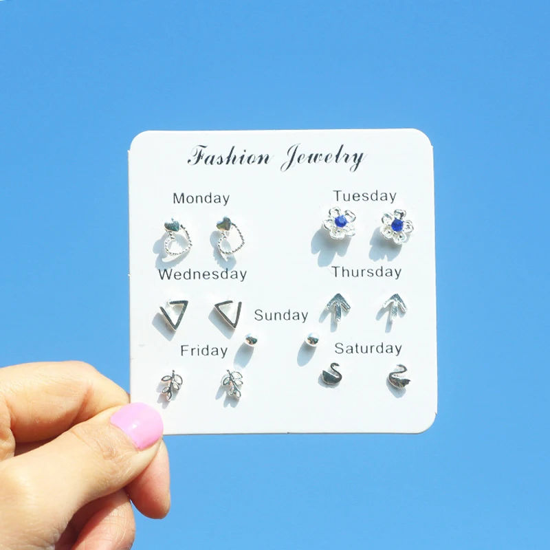 earrings set (8) - 
