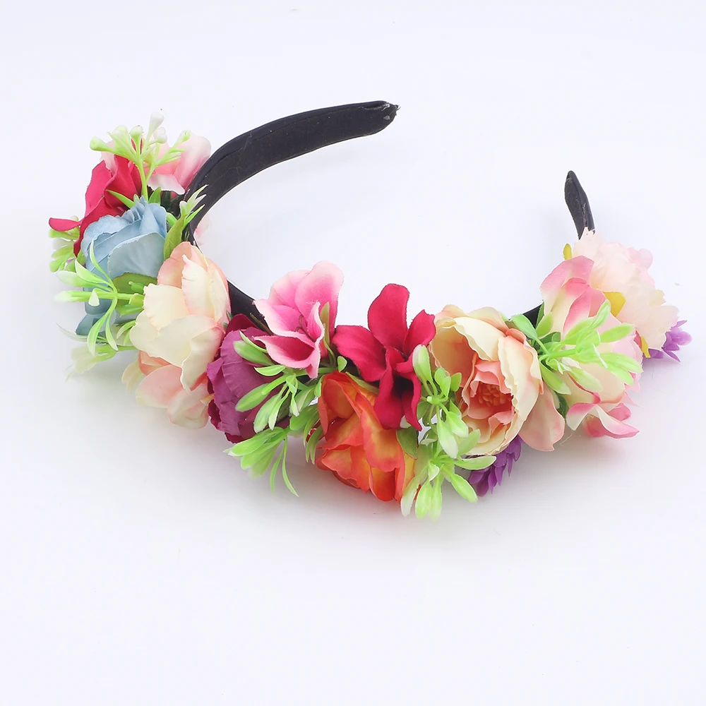 

Wholesale Boutique girls Hair accessories wedding flower headbands Handmade Multicolor flower Hairbands For Women Girls