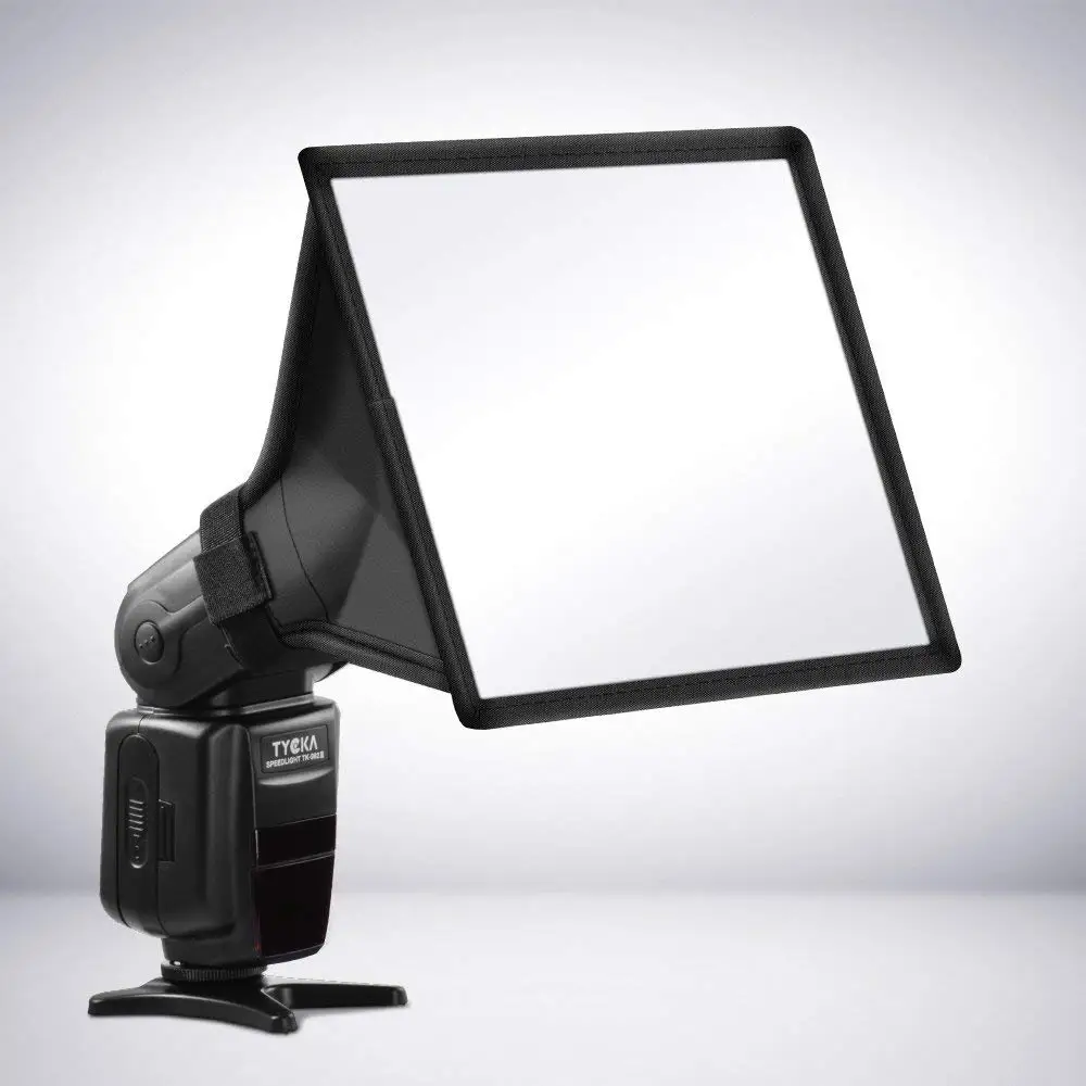 Universal Collapsible Flash Diffuser Light Softbox 30x20cm/17x15cm for Nikon Canon Sigma Sony Yongnuo Godox Speedlight