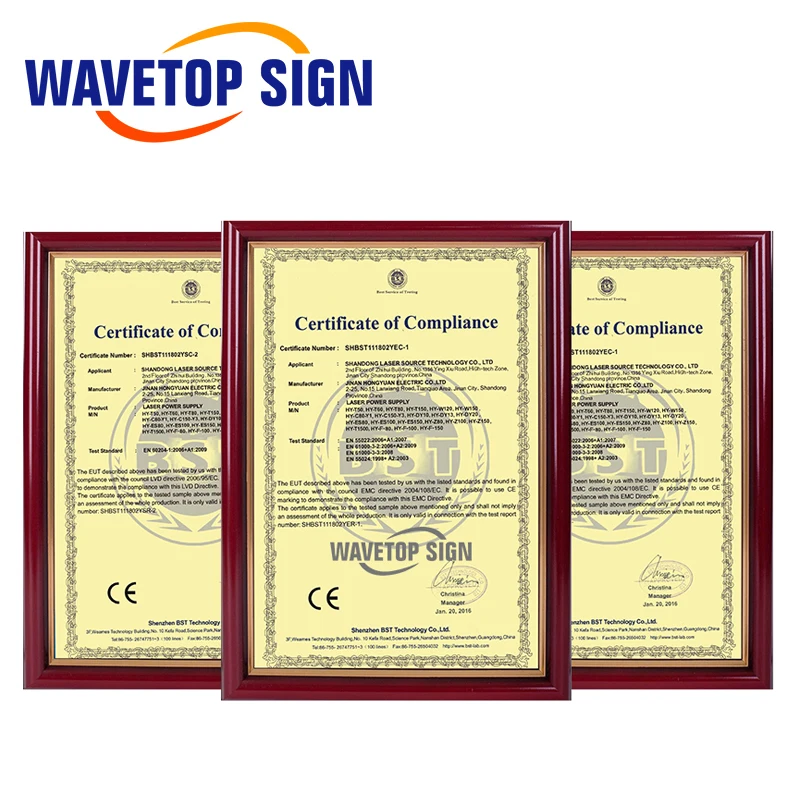 WaveTopSign 150 Вт СО2 лазерный источник питания для лазерной гравировки режущего