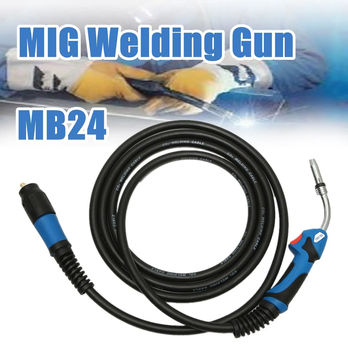 

High Quality MB24 MIG Welding Gun-Torch with 5 Meter Length Lead Electric Welder Torch Stinger Parts