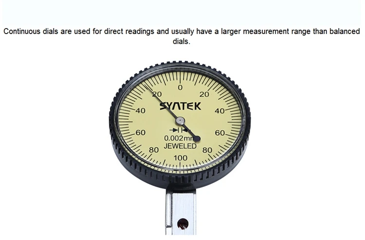 Syntek 0,002 мм аналоговый Дисплей рычаг индикатор ударопрочный циферблат тест 0-0,2 мм циферблат индикатор диаметр 33,5 мм Микрометр