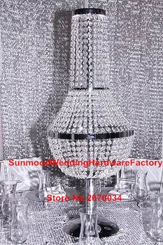 

30days sent out order )sliver acrylic crystal design wedding road lead pillars