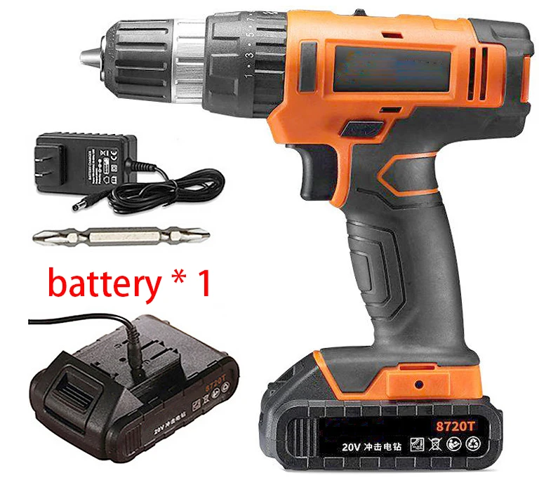 20V rotary hammer drill Impact drill wall wood metal Electric Screwdriver Cordless Drill