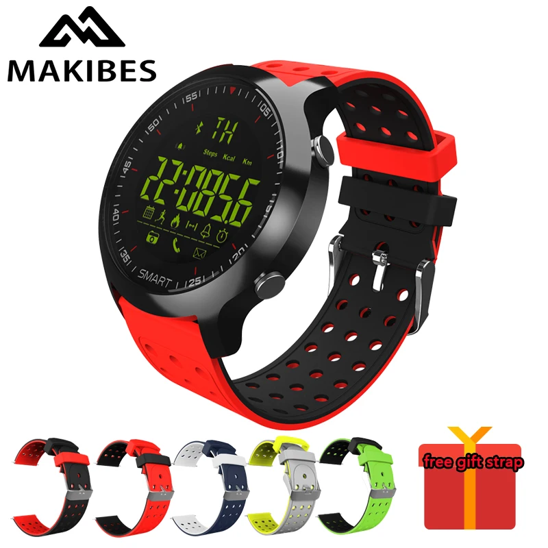 

Makibes EX18C Sports Smart watch Bluetooth 4.0 Call reminder Remote control Stopwatch Pedometer 5 ATM Water Resistant smartwatch