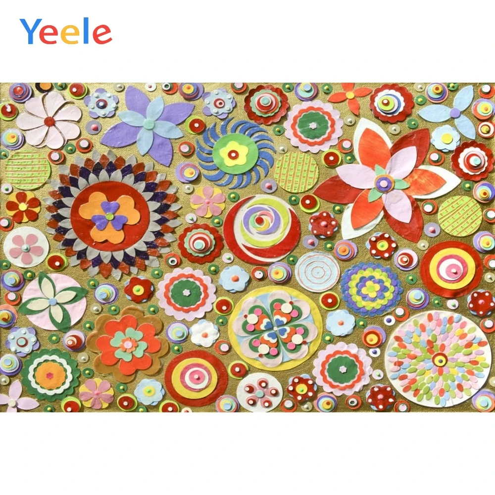

Yeele Flowers Photography Backdrops Painting Kitchen Tablecloth Decoration Customized Photographic Backgrounds For Photo Studio