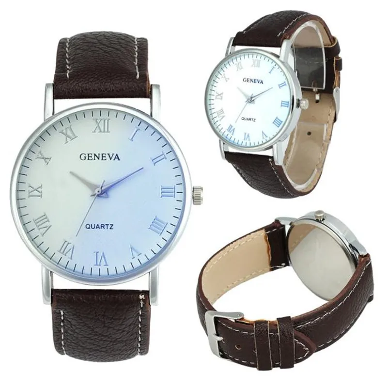 Brand Quartz Watches Men's Fashion Blue Ray Glass Quartz Analog Wrist Watch Male Hour Men Clock Relogio Masculino M10 (8)