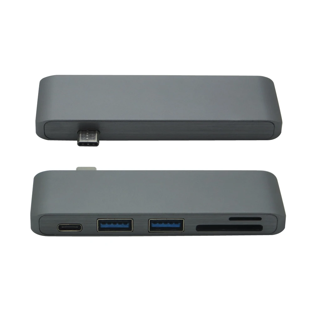 USB C 허브 유형 C 개/몫 USB 3.0 허브 Macbook 12 인치 13 인치 카드 리더 어댑터 충전 포트 USB 3.0