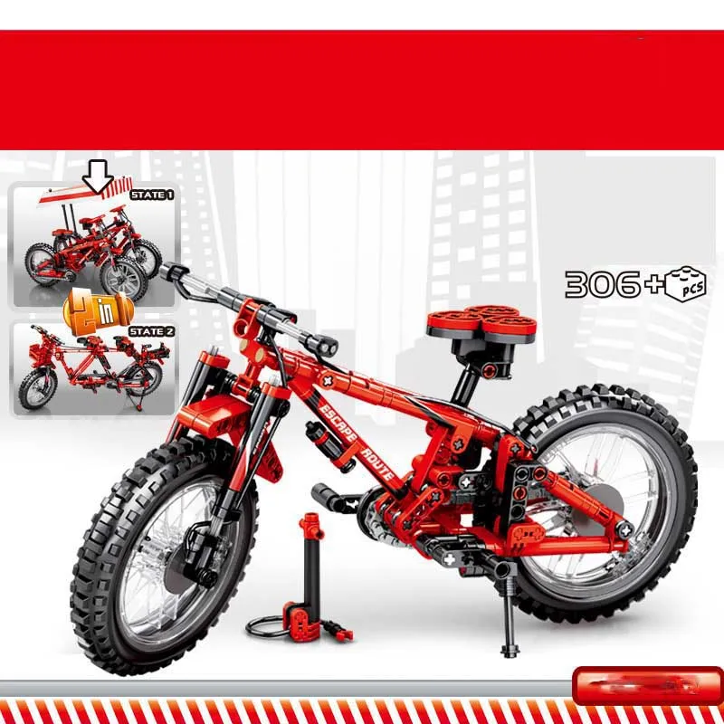 

New Urban Technology Creator Creative Series Mountain Bike model Boy collection toy Building Blocks for children gifts
