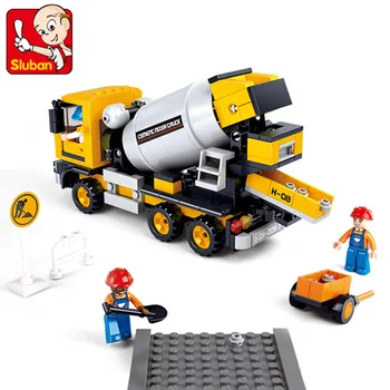 

Ban Block 0550 Engineering Cement Stir Vehicle Boy Children Initiation Alpinia Oxyphylla Assembling Building Block Toys Model