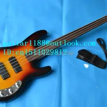 4 струны fretless электрическая бас гитара в выцветании Сделано в Китае+ коробка пены 1407