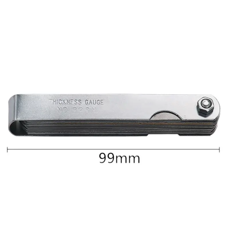 High Quality 32 Blades Feeler Gauge Metric Gap Filler 0.04-0.88mm Thickness Gage For Measurment Tool 10*2cm