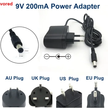 

VORED DC 9V 200mA Charger Switch Power Supply Adapter EU/US/AU/UK Plug 5.5x 2.1mm for Electronic scale Free Shipping