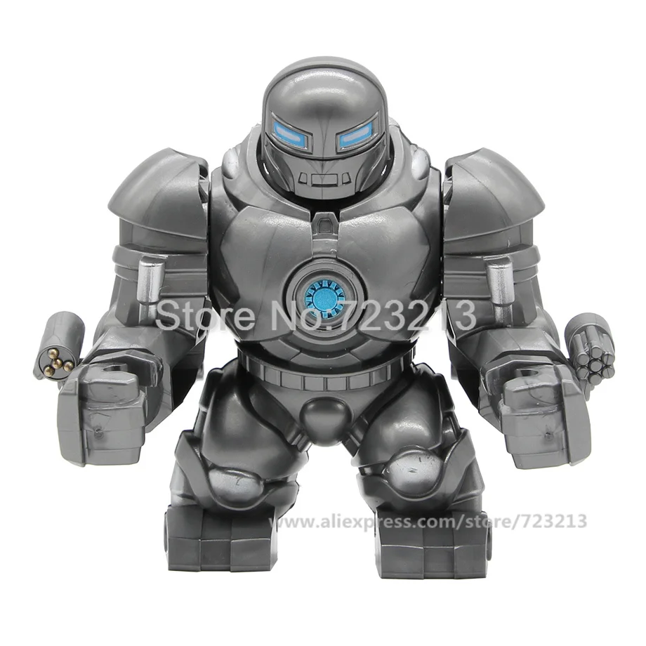 Super Hero Whiplash Iron Monger Iron Man Hulkbuster Single Figure Set Avengers Endgame Building Blocks Model Bricks Kits Toys