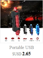 Perfect Newest Outdoor Sport Cycling Lights Q5 LED Night Cycling Running Flashlight Bicycle Warning Lights USB Charge Chest Lamp Torch 14