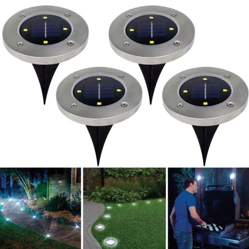 

Waterproof Solar Powered Disk Lights Outdoor Garden Stair LED Disk Lights Outdoor Garden Stair Lights As Seen on TV
