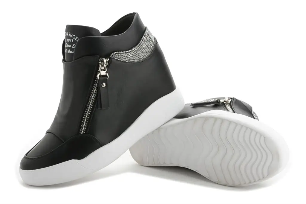 LHCGY/ботинки Обувь на танкетке Женская обувь платформе со стразами Zapatillas Mujer