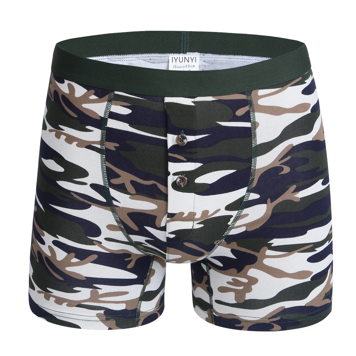 Buy Men's Underwear Long Leg Camouflage Cotton U Convex Designer Men Boxers