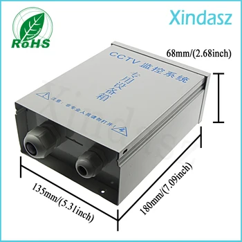 

(XDM05-20) 180*135*68mm Security Distribution Box Regulated Power Supply Box Distributed for CCTV Security Camera Free Shipping