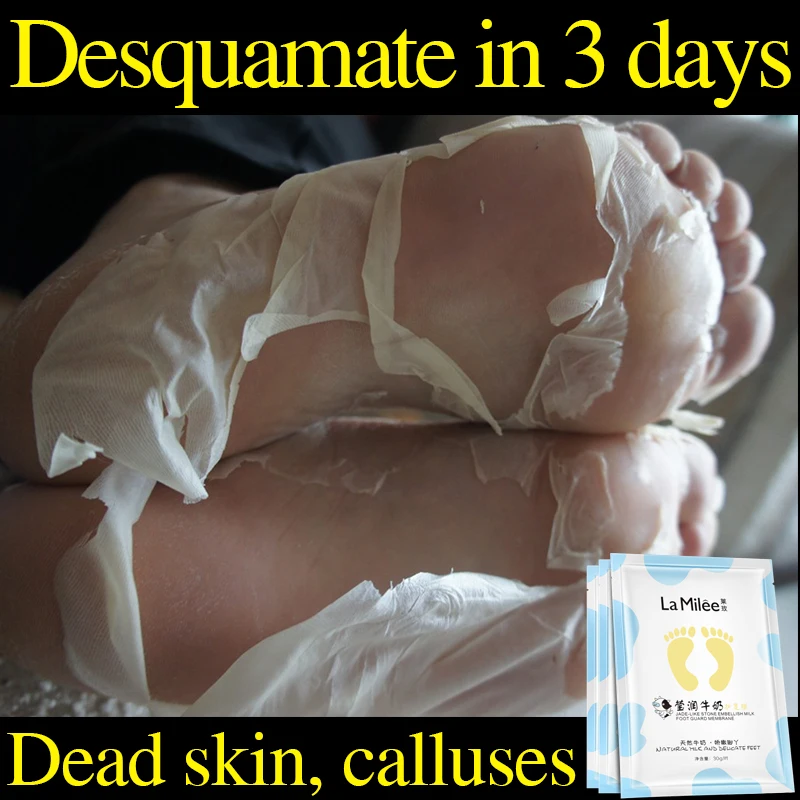 

hot sale Milk Moisturizing Foot Mask Foot Film Exfoliation Removal Mask Dead Skin Removal Foot Detox for Foot Care