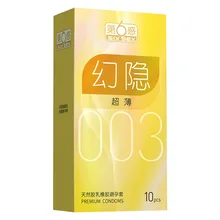 10PCS Six font b Sex b font Male Condom Jissbon premium Tltra thin Condom For Men