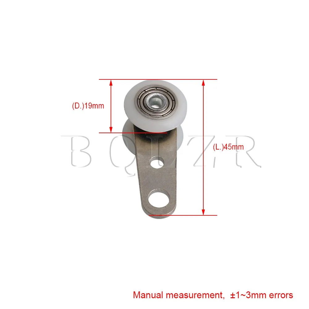 BQLZR 1 77x0 74 дюймовый металлический подшипник шкив с двумя пластиковыми колесами